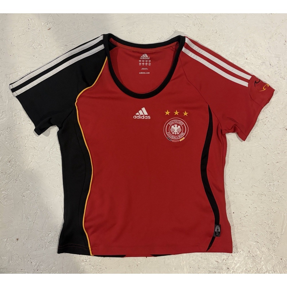 Adidas Germany 2006 Away Womens M Jersey Red Shirt Football Soccer World Cup